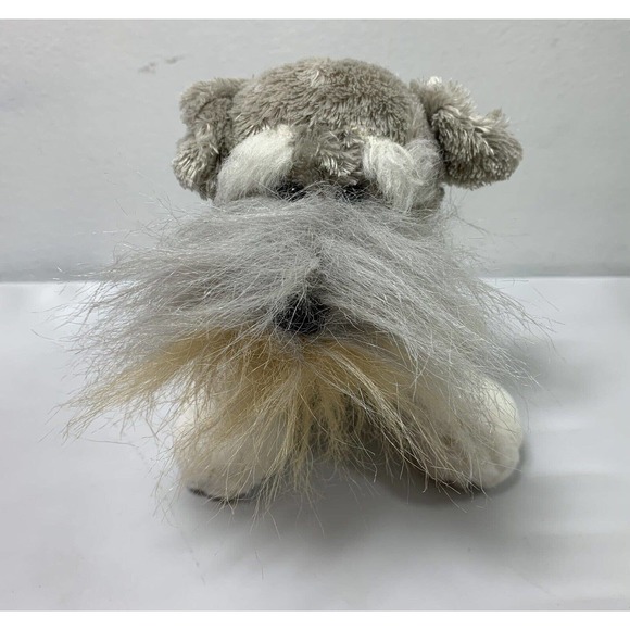 Ganz Webkinz Schnauzer Plush Puppy Dog Gray White Stuffed Animal Toy No Code - Picture 6 of 11